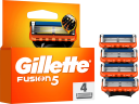 GILLETTE Rasierklingen, Fusion5, 4 St, Джилетт Сменные кассеты Fusion5 для мужской бритвы, 4 шт.
