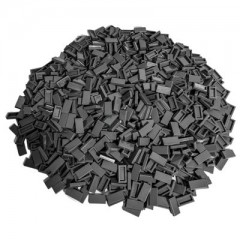LEGO LEGO 1x2 Fliesen Dunkelgrau - 50 Stuck - Dark bluish grey tile 3069b LEGO 1x2 Tiles Dark Grey - 50 штук - Темно-голубовато-серая плитка 3069b