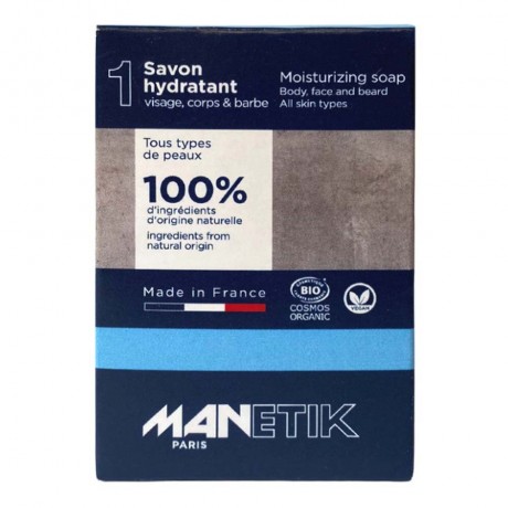MANETIK Body. Face & Beard Soap Moisturizing 100g Тело. Мыло для лица и бороды увлажняющее 100г