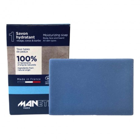 MANETIK Body. Face & Beard Soap Moisturizing 100g Тело. Мыло для лица и бороды увлажняющее 100г