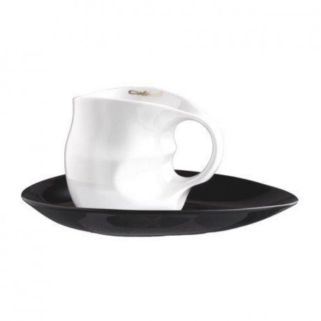 Luigi Colani Luigi Colani Porzellan Ab ovo Black & White Kaffeetasse / Cappuccinotasse 2-tlg. 0,23 L Фарфоровая чашка Luigi Colani Ab ovo Black &amp; White кофейная чашка / чашка для капучино, 2 предмета. 0,23 л