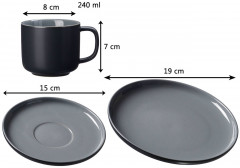 Ritzenhoff &amp; Breker Ritzenhoff &amp; Breker Kaffee-Set 12-tlg. JASPER schwarz Кофейный набор Ritzenhoff &amp;amp; Breker 12 предметов. ДЖАСПЕР