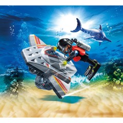 PLAYMOBIL PLAYMOBIL 70145 Seenot: Tauchscooter im Rettungseinsatz PLAYMOBIL 70145 Distress: самокат для дайвинга в спасательных операциях