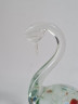 Фигурка винтажная Murano Glas "Лебедь", прозрачное стекло с яркими вкраплениями, 12 см, Италия, 1960-70гг.