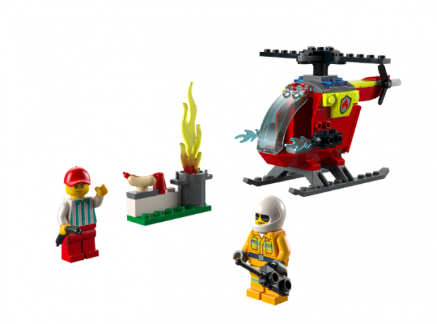 LEGO City Fire 4er Set, ЛЕГО НАБОР 60318 Пожарный вертолёт + 60319 Пожарная бригада и полицейская погоня + 60320 Пожарная часть + 60321 Пожарная команда