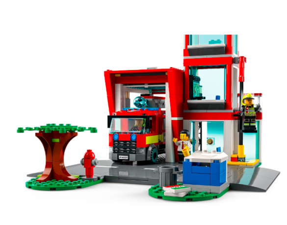 LEGO City Fire 4er Set, ЛЕГО НАБОР 60318 Пожарный вертолёт + 60319 Пожарная бригада и полицейская погоня + 60320 Пожарная часть + 60321 Пожарная команда