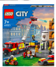 LEGO City Fire 4er Set, ЛЕГО НАБОР 60318 Пожарный вертолёт + 60319 Пожарная бригада и полицейская погоня + 60320 Пожарная часть + 60321 Пожарная команда