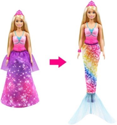 Mattel Barbie Dreamtopia 2-in-1 Prinzessin  Meerjungfrau Puppe Кукла Barbie Dreamtopia 2-в-1 принцесса-русалка