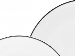 Creatable Creatable Kombiservice 30-tlg. LUNA BLACK LINE Weiss Создаваемый комбинированный сервиз 30 шт. ЛУНА ЧЕРНАЯ ЛИНИЯ
