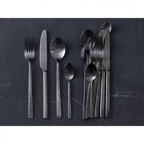 Bitz Bitz Besteck Edelstahl PVD Black Besteckset 16-tlg. Столовые приборы Bitz нержавеющая сталь с PVD-покрытием Черный набор столовых приборов 16 предм.