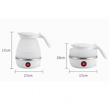 KULER KULER Wasserkocher Reise-Wasserkocher, Faltbarer Wasserkessel, Abnehmbares Netzkabel, abnehmbares Netzkabel zur einfachen Aufbewahrung Blau Дорожный чайник KULER Kettle, складной чайник, съемный шнур питания, съемный шнур питания для удобного хранен