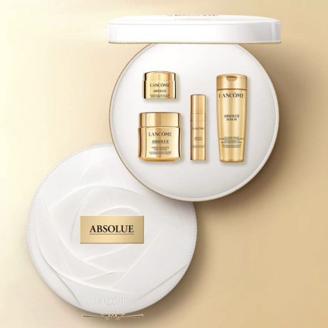 LANCOME ABSOLUE gift set Подарочный набор "Антивозрастной уход ABSOLUE" ограниченный выпуск 2024 года: крем 30мл, лосьон 50мл, сыворотка 5мл, крем для глаз 5мл 
