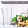 Lebenlang Lebenlang Stabmixer Stabmixer Purierstab Set Mixer Edelstahl Hochwertig 2 Jahre Garantie, 1000,00 W  Ручной блендер на всю жизнь, ручной блендер, набор стержней Purier, миксер из нержавеющей стали, высокое качество, гарантия 2 года, 1000,00 Вт