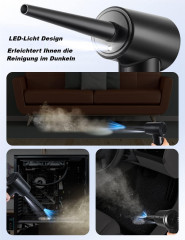 Lannister Lannister Akku-Handstaubsauger Druckluft Staubwedel 6000mAh 51000RPM drei Geschwindigkeitsregelung, LED-Licht eine Taste starten eine Vielzahl von Dusen  Беспроводной ручной пылесос Lannister, тряпка со сжатым воздухом, 6000 мАч, 51000 об/мин, т