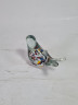 Фигурка винтажная Murano Glas "Птичка", прозрачное стекло с яркими вкраплениями, 8.5 см, Италия, 1960-70гг.