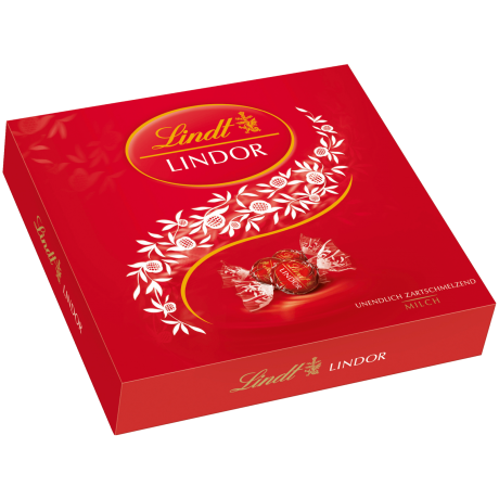 Lindt Lindor Prasent-Box Milch Молочный шоколад с начинкой 187г