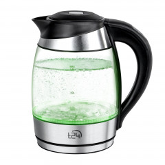 T24 T24 Wasser-/Teekocher Glas Wasserkocher mit Teesieb 1,8L Temperaturwahl 60-100°, 2200 W  Стеклянный чайник для приготовления чая и воды T24 с ситечком для чая, 1,8 л, выбор температуры 60–100°, 2200 Вт