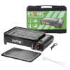 Mianova Mianova Gaskocher Campingkocher Tischgrill Gas Grillplatte im Koffer, 4 Spiesse + Rost Platte Outdoor BBQ Barbecue Tisch Grill Camping Herd Kocher Notfall Campingherd Notfallkocher  Газовая плита Mianova, походная плита, настольный гриль, газовая 