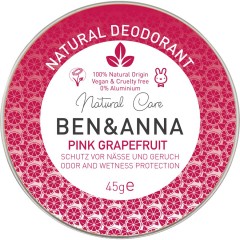 Ben  Anna Natural Deodorant Creme Pink Grapefruit  Натуральный крем-дезодорант Розовый грейпфрут