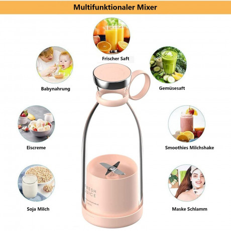 iceagle iceagle Akku-Smoothie-Maker 350ml Mini-Mixer, frischer Saft, kleiner Mixer mit USB, 20000r/min, 304 sus, leicht zu tragen, Anti-False-Touch  Беспроводная смузи-мейкер Iceagle, мини-блендер на 350 мл, свежий сок, небольшой блендер с USB, 20000 об/м