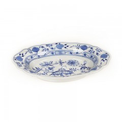 Meissen Meissen Zwiebelmuster kobaltblau - weisser Rand Beilagenschale oval 24 cm Гарнир мейсен луковый узор кобальтово-синий - белый край овальный 24 см