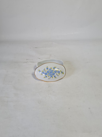 Шкатулка винтажная Royal KPM Bavaria с незабудками, фарфор, 8.5 см, Германия, 1960-70гг.