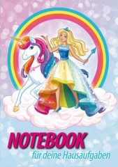 Nestler Hausaufgabenheft Barbie Einhornwelt Домашняя книга Барби мир единорогов
