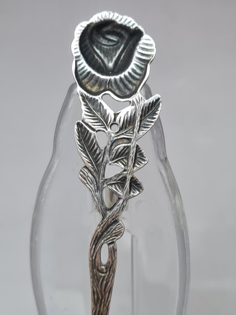 Лопатка для торта с ручкой в виде розы, 20 см, Германия, 1920-30гг.