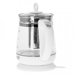 Adler Adler Wasserkocher AD 1299 Glas Wasserkocher 1,5 L 2200 W mit Teesieb und Temperatur-Rege  Чайник Adler AD 1299 стеклянный чайник 1,5 л 2200 Вт с ситечком и регулятором температуры
