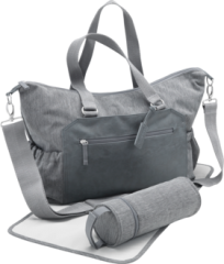 babylove Серая Многофункциональная Сумка с Карманами для Молодых Мам Подходит для Всех Колясок, 1 шт
