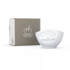 Fiftyeight Products TV Tassen Schale gross weiss lachend 1,0 L Тарелка под ТВ большая белая смеющаяся 1,0 л