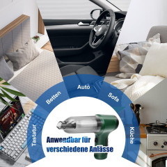 Greensky Greensky Akku-Handstaubsauger 3 IN 1 Handstaubsauger Akku, 9000pa Autostaubsauger Starker Saugkraft, 120 W, beutellos, 4000mah Mini-Handstaubsauger fur Auto, Zuhause, Buro, Tierhaare  Беспроводной ручной пылесос Greensky, аккумулятор для ручного 