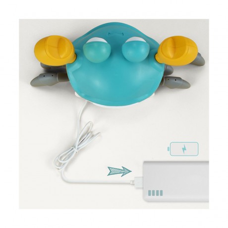 frler frler Krabbelnde Krabbe Baby Spielzeug mit Musik und LED-Leuchten Krabbelspielzeug fur Kinder frler Ползучий краб