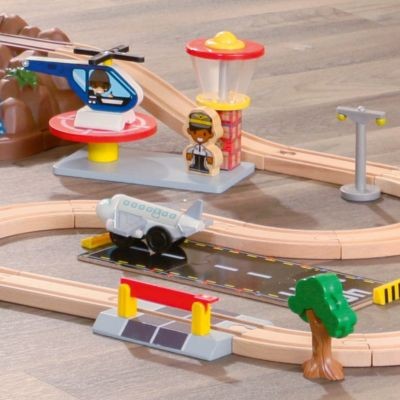 KidKraft Holzeisenbahnset Mountain mit Aufbewahrungsbox Деревянный поезд Гора с ящиком для хранения