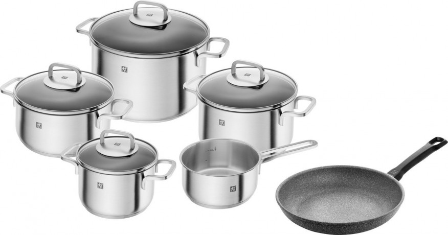 ZWILLING ZWILLING Kochtopfset Cube 6-tlg. silber Набор кастрюль ZWILLING Куб, 6 предм.
