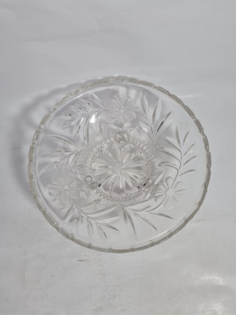 Миска сервировочная винтажная Walther Glas, стекло, 21.5 см, Германия, 1970-80гг.