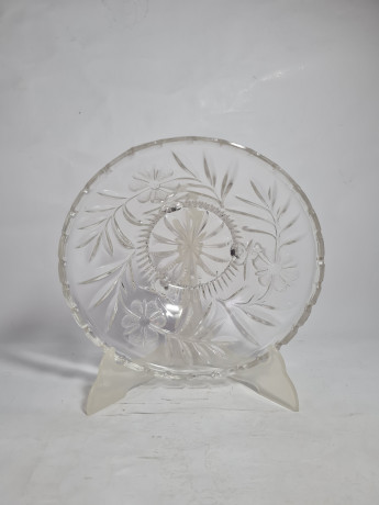 Миска сервировочная винтажная Walther Glas, стекло, 21.5 см, Германия, 1970-80гг.