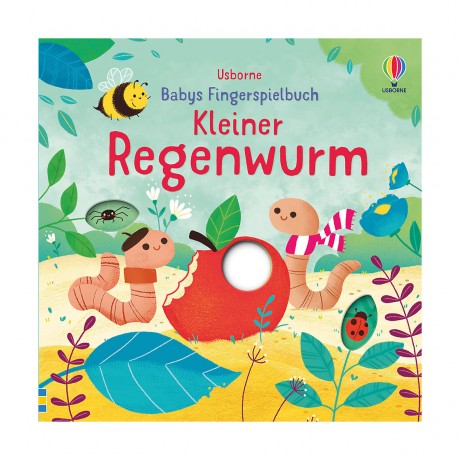 Usborne Verlag Babys Fingerspielbuch: Kleiner Regenwurm Книга-игра Baby&#39;s Finger: Little Earthworm