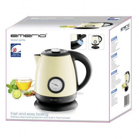 Emerio Emerio Wasserkocher EMERIO WK-109795.2 Wasserkocher schnurlos Schwarz, Gelb, 1.00 l, 200 W Чайник Emerio EMERIO WK-109795.2 беспроводной чайник черный, желтый, 1,00 л, 200 Вт