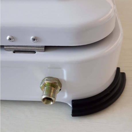 BlueCraft BlueCraft Gaskocher Camping Gas-Kocher 2-flammig mit Zundsicherung, mit Gasschlauch, Gasregler und Gasflasche 10kg, leer Газовая плита BlueCraft, газовая плита для кемпинга, 2 пламени, с предохранителем, с газовым шлангом, газовым регулятором и