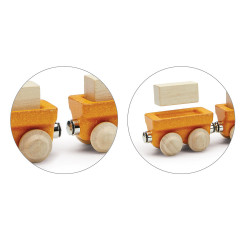 PLANTOYS Planworld Guterzug Schiebespielzeug Planworld хорошая игрушка-толкатель поезда