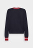 Tommy Hilfiger VIBRANT STRIPE CARDIGAN Cardigan desert sky ЯРКИЙ КАРДИГАН В ПОЛОСКУ Кардиган небо пустыни