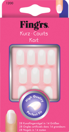Fing'rs Гель для искусственных ногтей Preferred kurz weiß
