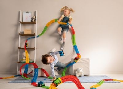 Smoby Rennbahn Flextreme Nachfullpack Schienen Рельсы для сменных пакетов Racecourse Flextreme