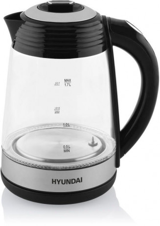 Hyundai Hyundai Wasserkocher VK780, 1,7 l, 2200 W, Temperaturregelung von 40 bis 100 °C, KEEP WARM-Funktion bis 120 Min  Чайник Hyundai VK780, 1,7 л, 2200 Вт, регулировка температуры от 40 до 100 °С, функция KEEP WARM до 120 минут.