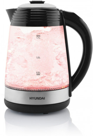 Hyundai Hyundai Wasserkocher VK780, 1,7 l, 2200 W, Temperaturregelung von 40 bis 100 °C, KEEP WARM-Funktion bis 120 Min  Чайник Hyundai VK780, 1,7 л, 2200 Вт, регулировка температуры от 40 до 100 °С, функция KEEP WARM до 120 минут.