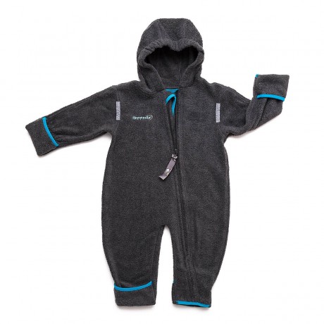 Hoppediz Overall aus Fleece Babyeinteiler anthrazit  Комбинезон из флиса детский цельнокроеный антрацит
