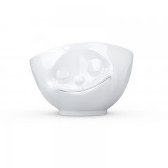 Fiftyeight Products TV Tassen Schale gross weiss glucklich 1,0 L Миска для телевизора большая белая happy 1,0 л
