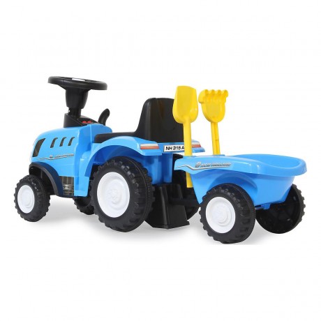 Jamara Rutscher New Holland T7 Traktor blau Трактор Rider New Holland T7 синий