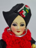 Кукла винтажная в национальном костюме, деревян. подставка, 26 x 11 см, Тайланд, 1960-70гг.